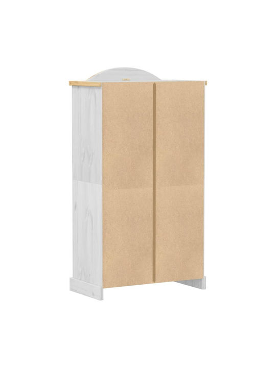 Double Door Wardrobe Corona White 102x52x186cm