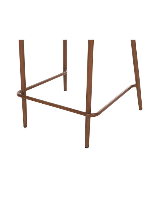 Hocker für Bar Für den Außenbereich aus Aluminium Eulo Gray 1Stück 60x60x99cm