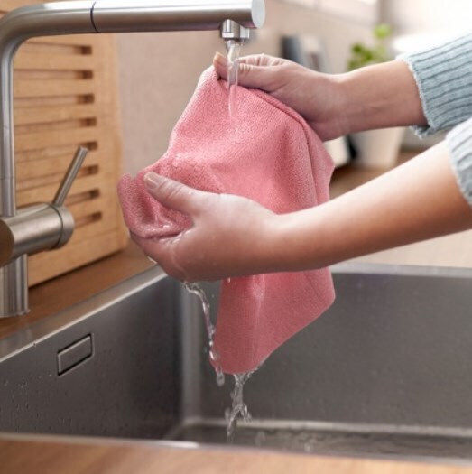Vileda Soft Universal Cleaning Cloth Sponge Cloths General Use Pink 3 Pieces