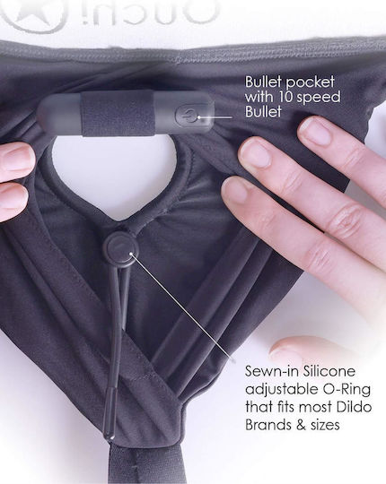 Harness Vibrating Strap-on Brief Xs S