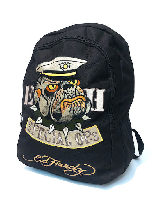 Σχολική τσάντα Ed Hardy μαύρη 1A1A3SOB