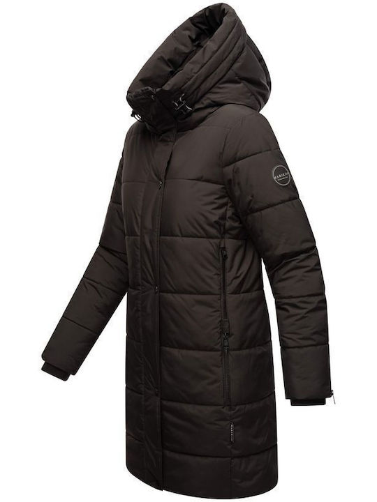 Jachetă de femei Puffer pentru iarnă Black