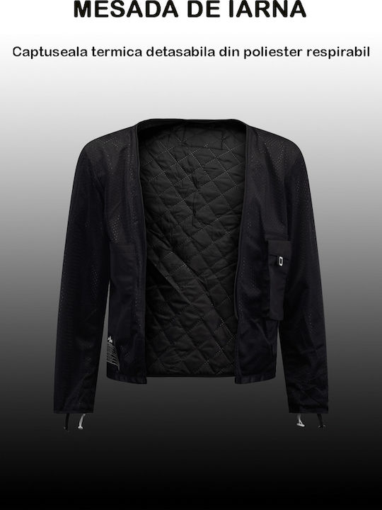 Мъжко Мотоциклетно яке Cordura Водоустойчив Черен