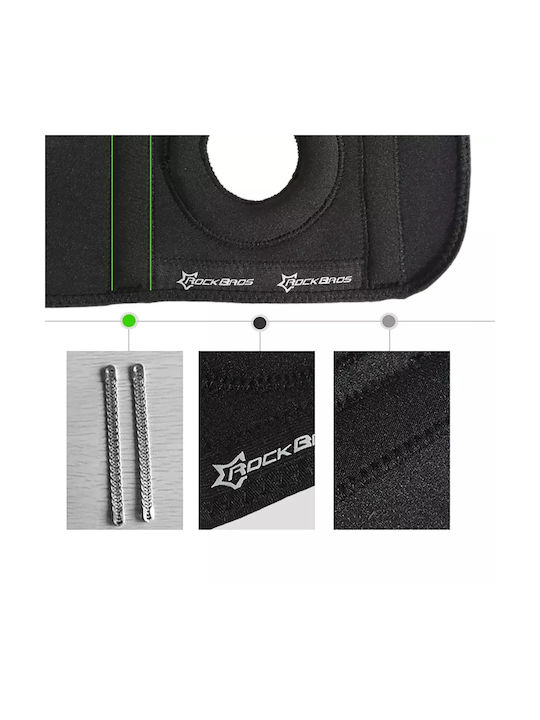 Rockbros Genunchiere de ciclism Negre