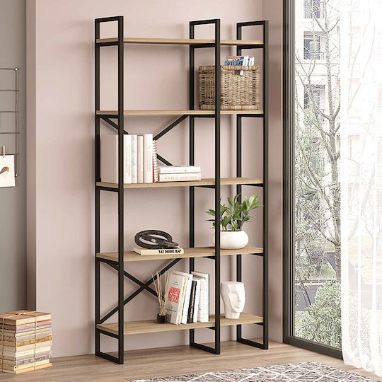 Βιβλιοθήκη Dusan Sepet Oak 87.5x30x175εκ.