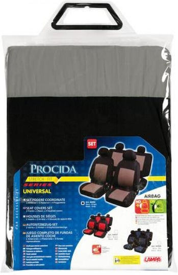 Lampa Car Seat Back Set 4pcs Black