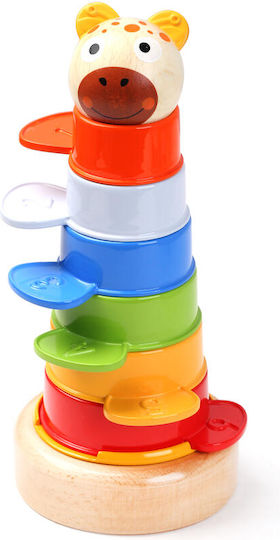Top Bright Παιχνίδι Πυραμίδα Animal Stacking Tower από Ξύλο για 12+ Μηνών