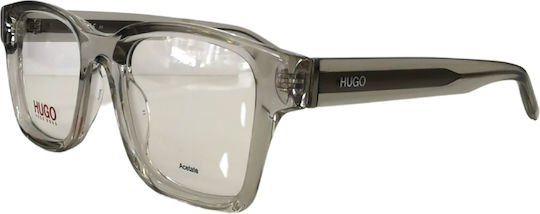 Hugo Acetate Prescription Eyeglass Frame Grey HG1158-KB7-50