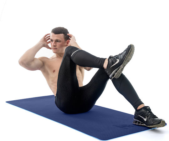 PrimaFit Στρώμα Γυμναστικής Yoga Μπλε (183x61cm)