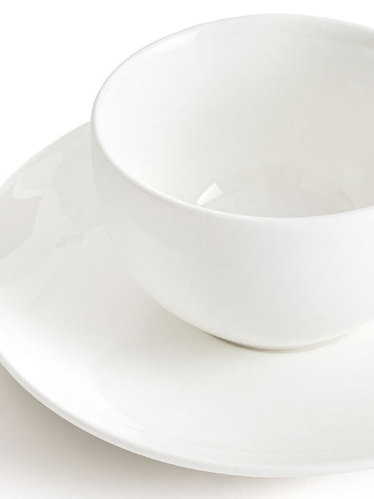 La Redoute Interieurs Set Tassen Kaffee aus Porzellan Weiß 4Stück 3614855279015