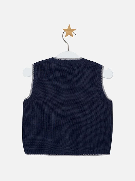 Mayoral Kids Vest Knitted Blue