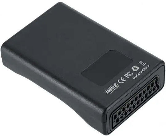 Конвертор Scart женски към HDMI женски Черен 1бр ASK-ST001