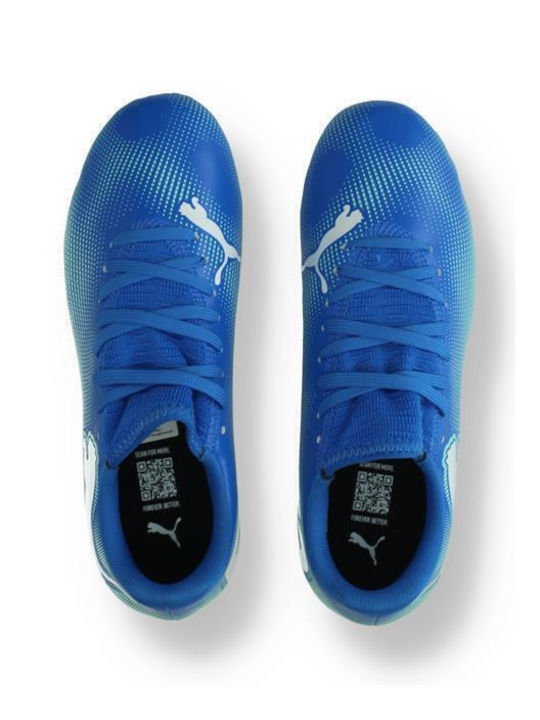 7 Play Fg Ag Kids Molded Soccer Shoes Blue