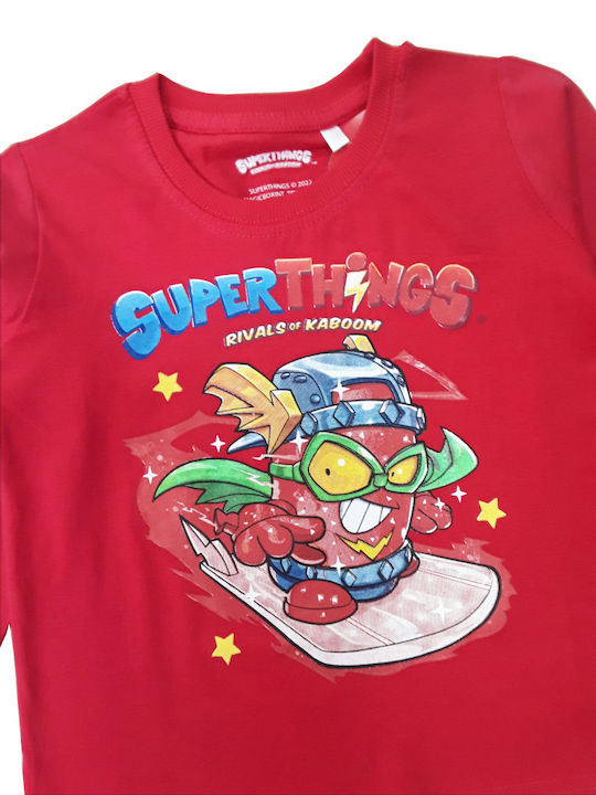 Disney Kids Blouse Long Sleeve Red Superthings