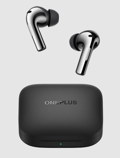 OnePlus Buds 3 Bluetooth Handsfree Earphones with Sweat Resistance and Charging Case Metallic Gray