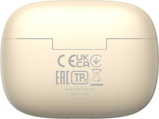 Canyon TWS-10 In-ear Bluetooth Handsfree Earphones with Charging Case Beige