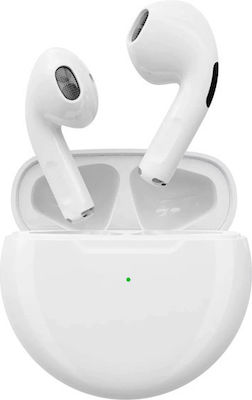 Mini Air Pro 6 In-ear Bluetooth Handsfree Earphones with Charging Case Whitά