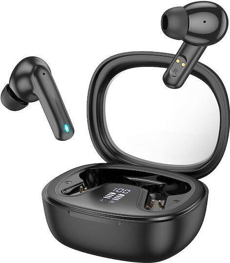 Hoco EQ5 Energy Earbud Bluetooth Handsfree Ακουστικά με Θήκη Φόρτισης Μαύρα