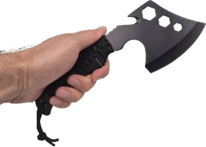 Multifunctional Axe Ideallstore Paracord Handle Stainless Steel Black