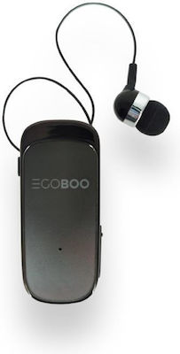 Egoboo Clip+go In-ear Bluetooth Handsfree Ακουστικά Μαύρα