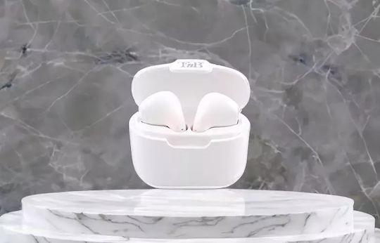 T'nB Feat 3 In-ear Bluetooth Handsfree Ακουστικά με Θήκη Φόρτισης Λευκά