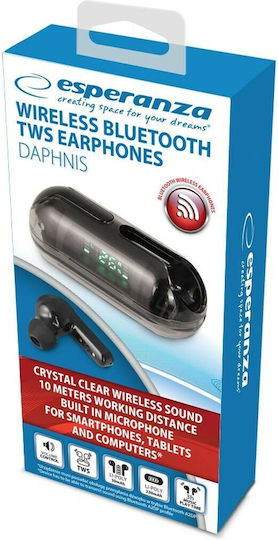 Esperanza EH239K In-ear Bluetooth Handsfree Earphones with Charging Case Black