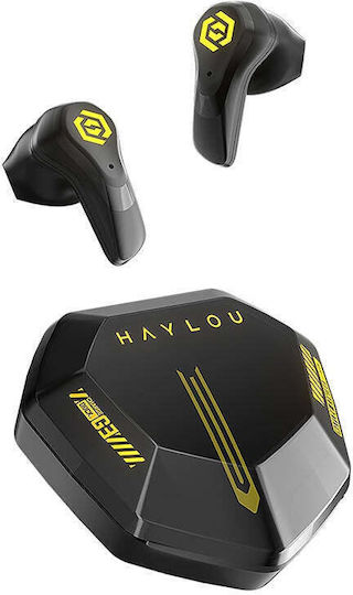 Haylou Tws In-ear Bluetooth Handsfree Ακουστικά με Θήκη Φόρτισης Μαύρα