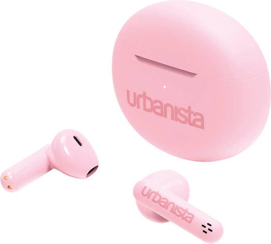 Urbanista Austin Earbud Bluetooth Handsfree Earphones with Sweat Resistance and Charging Case Pink Blossom