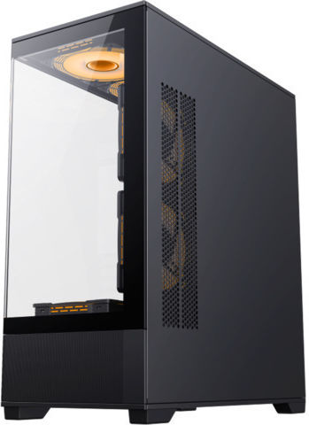 GameMax Vista AB Gaming Midi Tower Κουτί Υπολογιστή με Πλαϊνό Παράθυρο Μαύρο