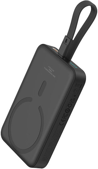 Baseus Mini MagSafe Power Bank 10000mAh 20W Power Delivery Μαύρο