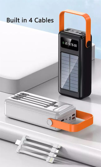 Φορητός Ηλιακό Power Bank 50000mAh Μαύρο