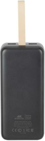 Rivacase Power Bank 30000mAh Μαύρο