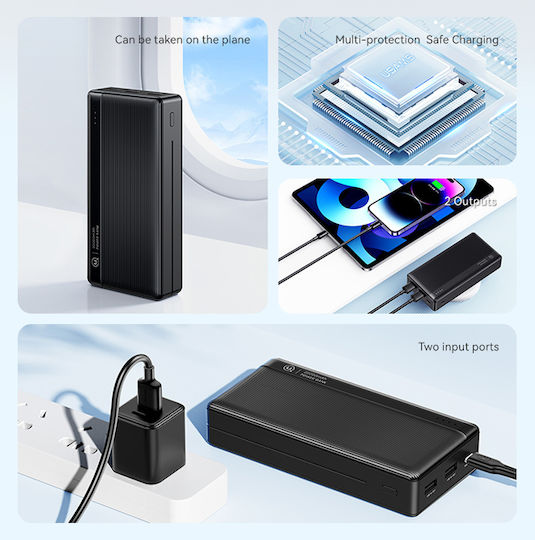 Usams CD205 Power Bank 10000mAh 10W mit 2 USB-A Anschlüssen Weiß