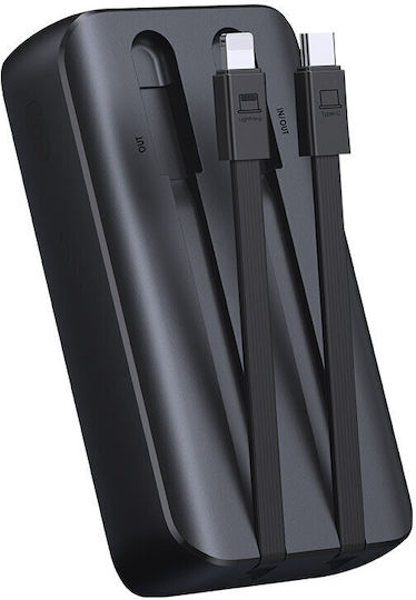 Joyroom Power Bank 10000mAh 30W with USB-A Port and USB-C Port Black