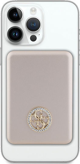 Guess Metal Logo MagSafe Power Bank 5000mAh 15W Gold