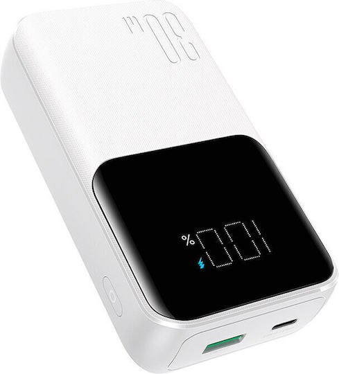Joyroom Power Bank 10000mAh 30W με Θύρα USB-A και Θύρα USB-C Λευκό