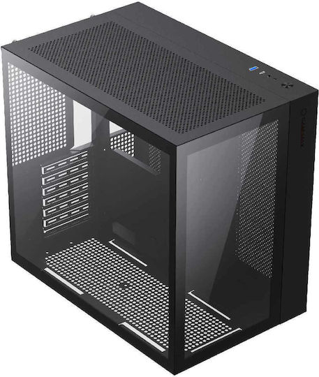 GameMax Infinity Gaming Midi Tower Κουτί Υπολογιστή με Πλαϊνό Παράθυρο Μαύρο