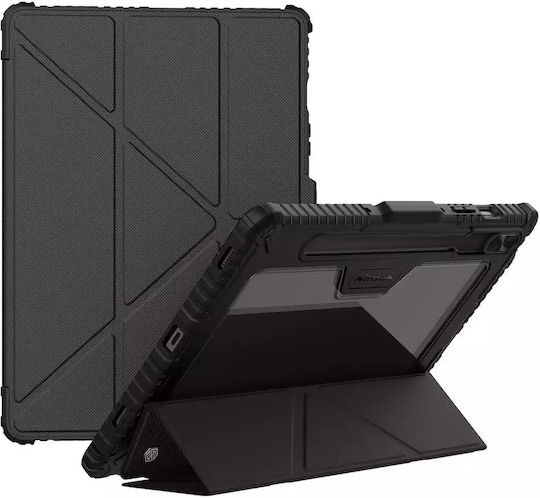 Nillkin Bumper Pro Flip Cover Protectoare Din Piele Neagră Galaxy Tab S9