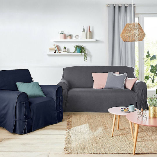 La Redoute Interieurs Husă Elastică Canapea cu două locuri Alb 1buc 324163850_749_30