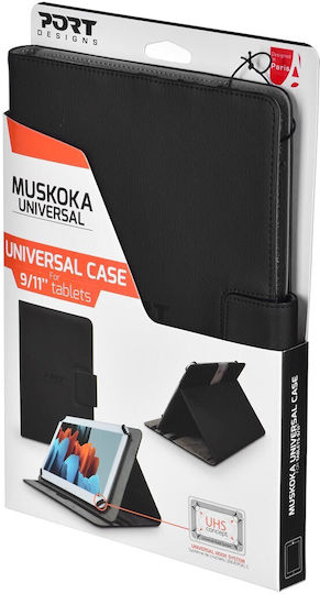 Port Designs Flip Cover Μαύρη (Universal 10.1")