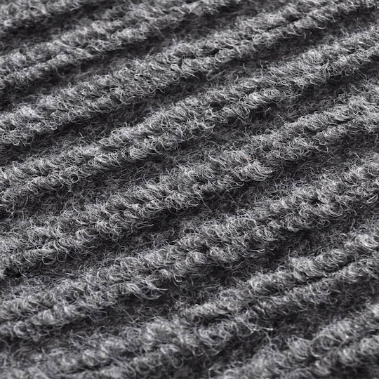vidaXL Fußmatten Teppich mit rutschfester Unterlage Gray 60x90cm 4Stück