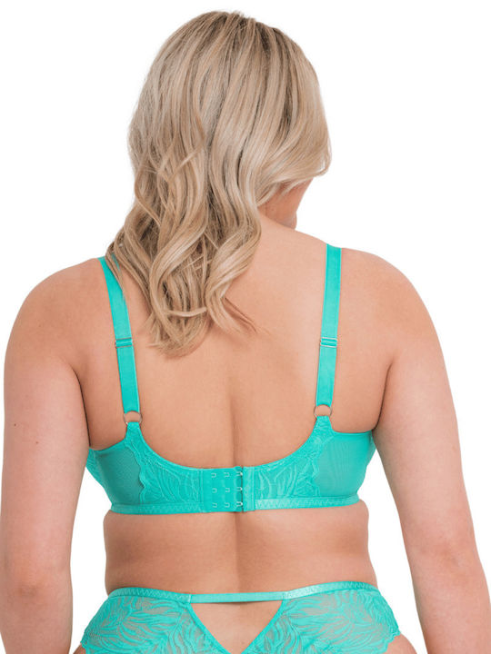 Curvy Kate Lace Daze Balcony Non Padded Bra Turquoise