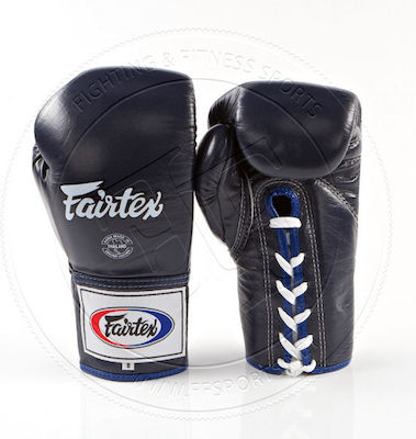 Fairtex Thai Leather Boxing Competition Gloves Black