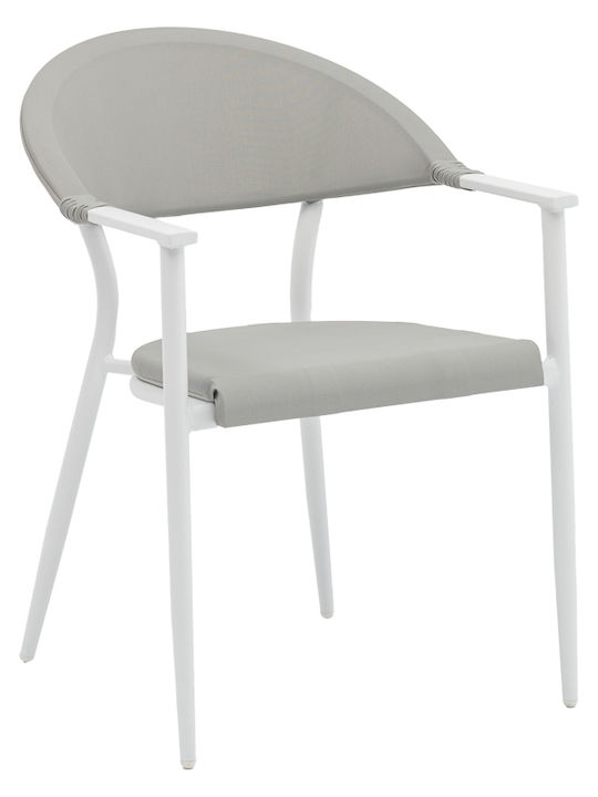 Dining Set for Small Outdoor Spaces Kliton - Pino 3 Pieces White