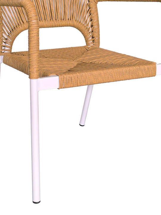 Kliton Norture Dining Room Set for Small Outdoor Spaces 3 Pieces White