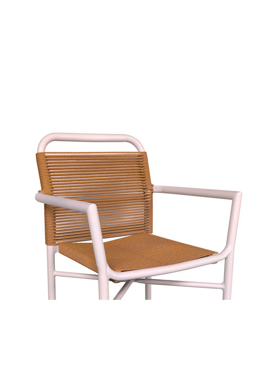 Kliton Clutch 3 Pieces White Dining Room Set for Small Balcony