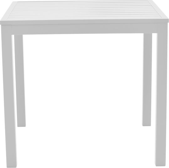 Kliton Outdoor Dining Room Set Raven 5 Pieces White