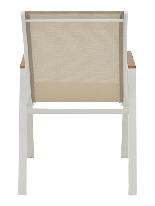 Kliton Azelie Dining Room Set for Small Outdoor Spaces 3 Pieces White
