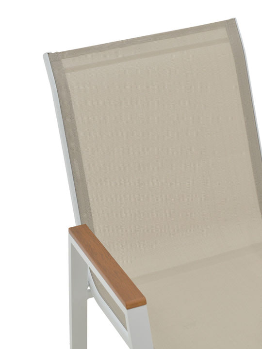 Kliton Azelie Dining Room Set for Small Outdoor Spaces 3 Pieces White
