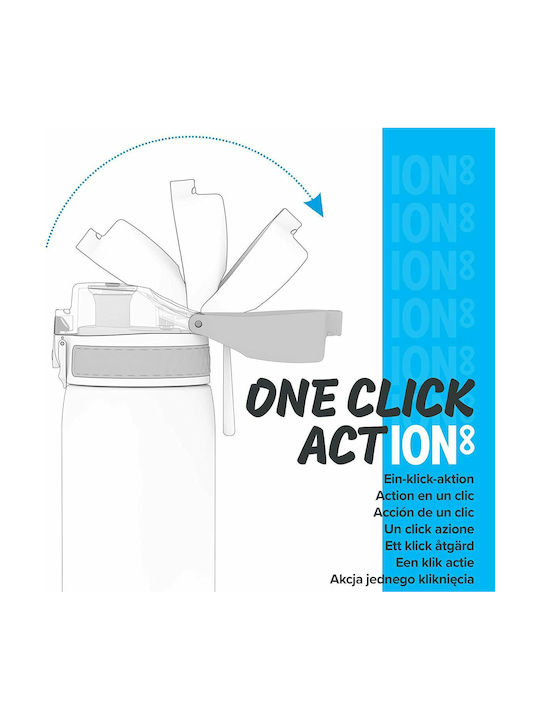Ion8 Slim Water Bottle Plastic 500ml Multicolour